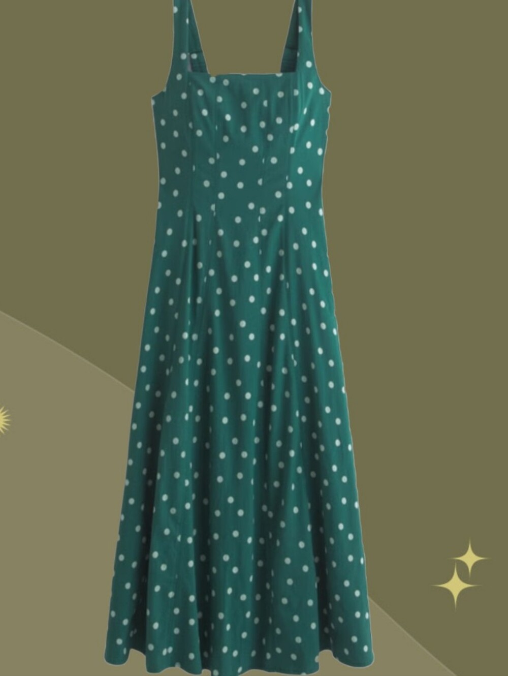 ✨ Nwt Abercrombie And Fitch Mila Dot Dress In Teal/ Green Size XXL